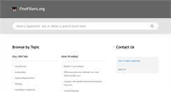 Desktop Screenshot of help.fivefilters.org