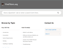 Tablet Screenshot of help.fivefilters.org